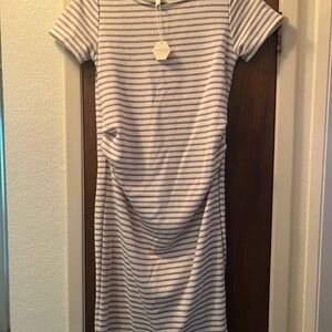 Pinkblush Mauve and Cream Striped Top